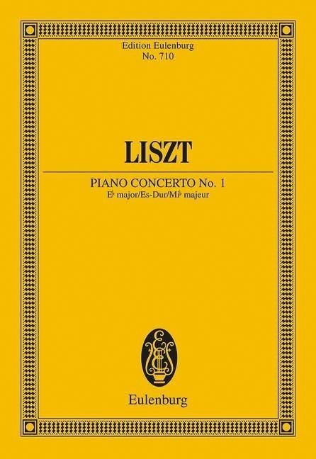 Liszt: Piano Concerto No. 1 Eb major (Study Score) published by Eulenburg